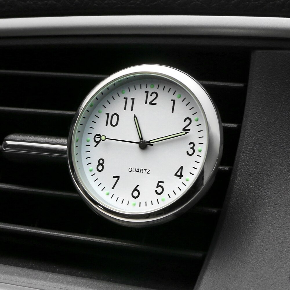 Car Clock Luminous Mini Auto Internal Stick-On Digital Watch Dashboard For Car Electronic Meter Car Clock Mechanics Nightlight