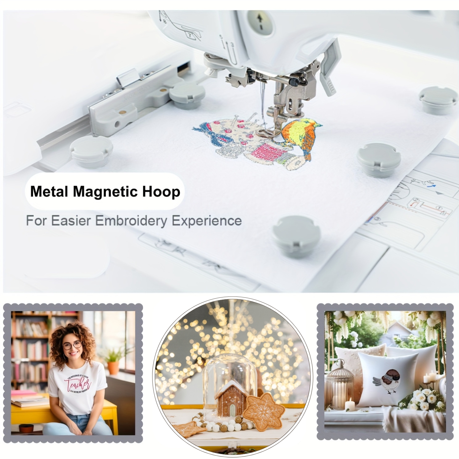 Metal magnetic hoop set for brother  v3 v5 v7 bp2100 bp2150l bp1430l nv870 nv800e ve2300 nq1400e xe1 xj1 embroidery machines