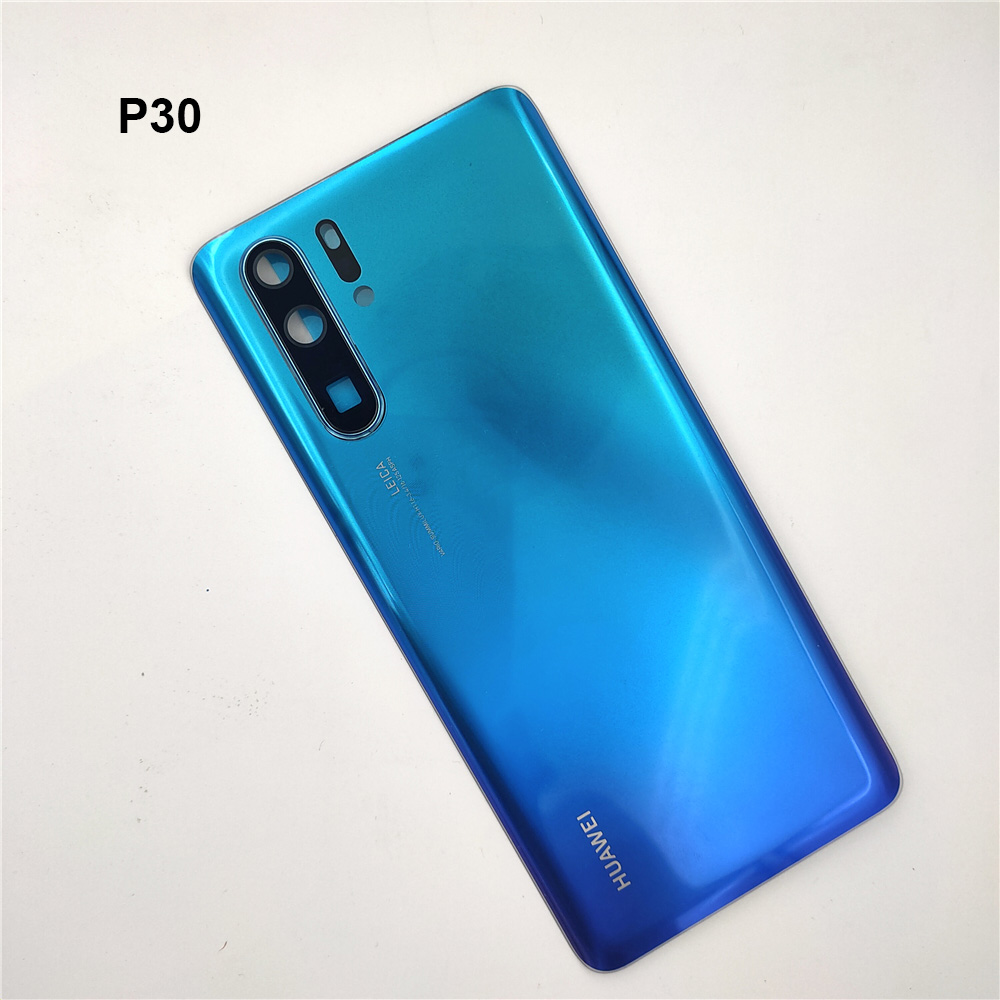 100% originale Huawei P30 Pro copribatteria pannello posteriore in vetro custodia di ricambio custodia reale per P 30 con protezione dell&#39;obiettivo della fotocamera: dark blue P30