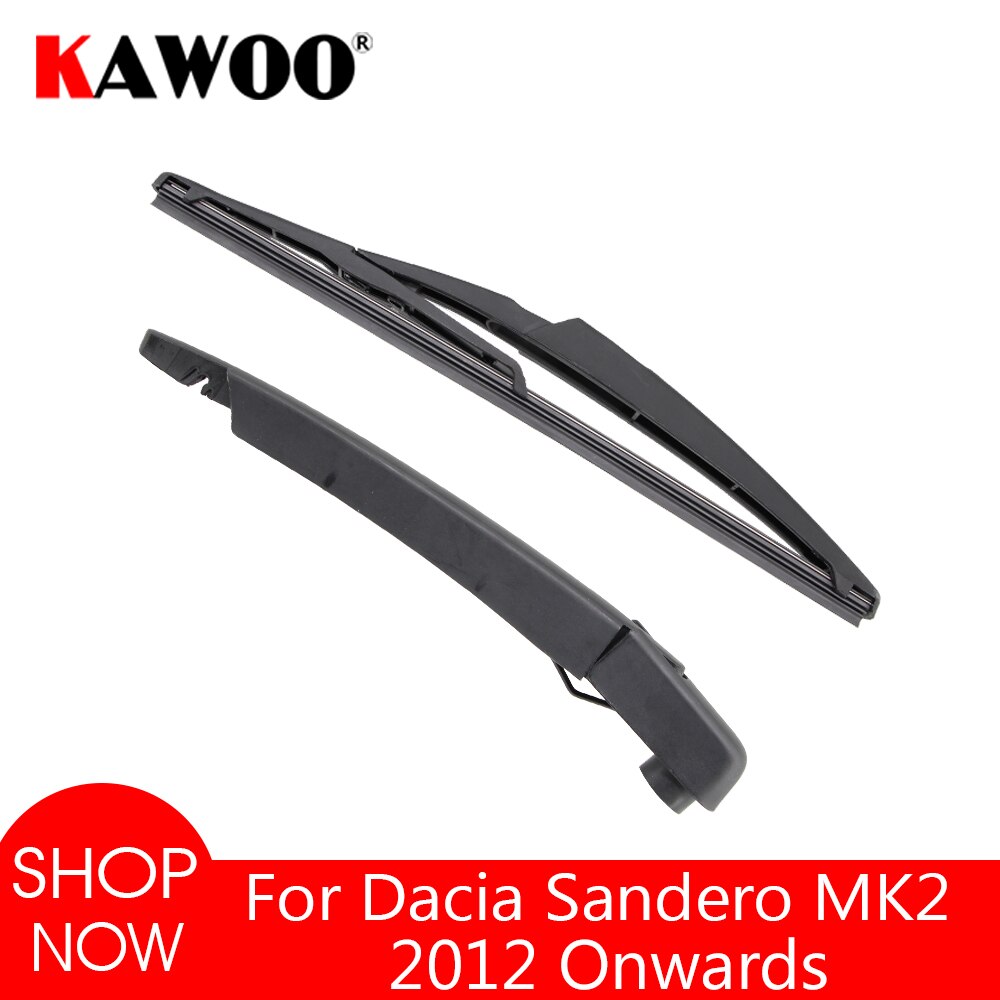 KAWOO Car Rear Wiper Blade Blades Back Window Wipers Arm For Dacia Sandero MK2 Hatchback -) 290mm Car Accessories Styling