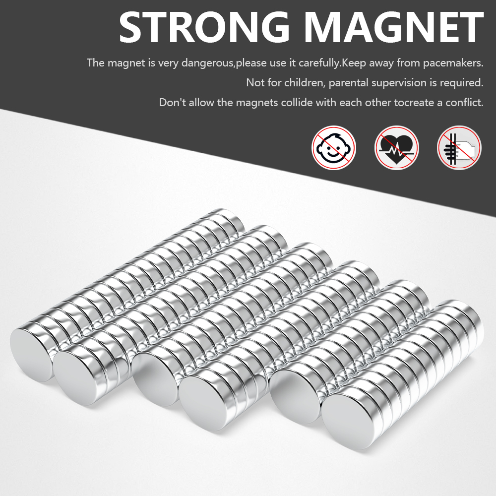 15x4mm Super Strong Round Magnet Powerful Refrigerator Magnets for Fridge, DIY, Building, Scientific, Craft, and Office Magnets