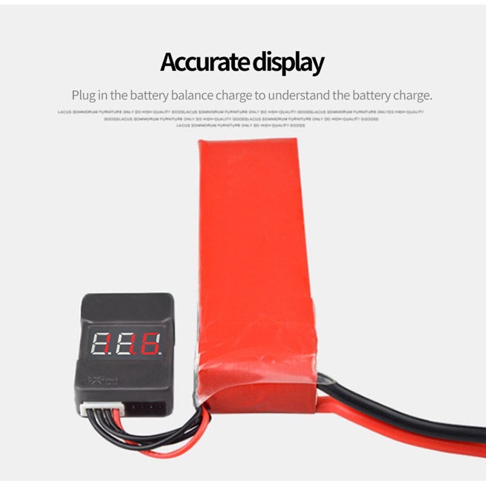 Rc Auto BX100 1-8S Lithium Batterij Voltage Tester Lage Druk Alarm Batterij Voltage Checker Voor Rc model Auto