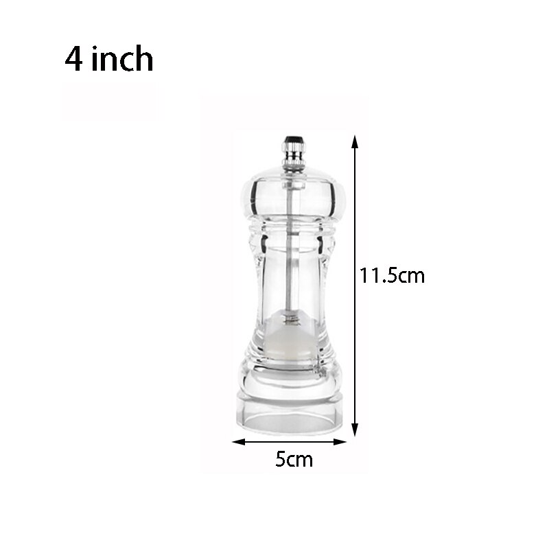 Acryl Salz Und Pfeffermühle Manuelle Pfeffermühle Multi-zweck Getreide Mühlen Gewürz würzen Schleifer Küche Werkzeuge: C04
