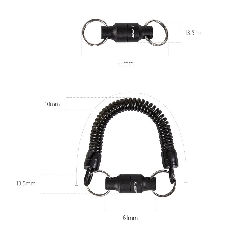 Fly Fishing Magnetic Net Release Holder With Hanging Buckle Magnet Net Gear Fishing Tool Fishing Lanyard Tackle