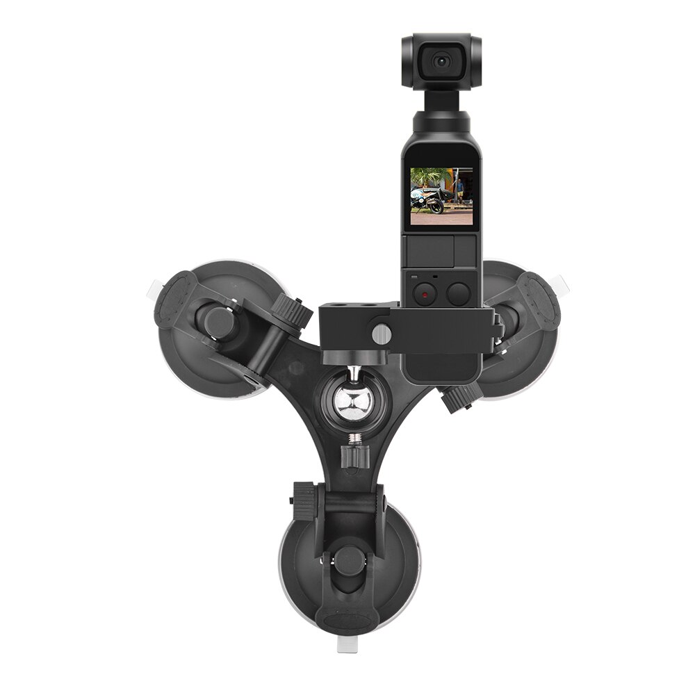 Sugekop bilholder til dji osmo pocket 2 tilbehør stabilisator køretøjs vinduesholder med udvidelsesmodul 1/4 tommer interface