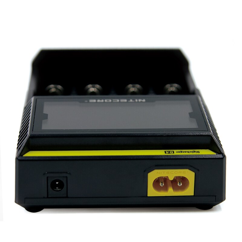 100% cargador de batería Original Nitecore D4 cargador inteligente LCD Li-ion 18650 14500 17670 18490 17500 AAA 12V cargador de batería