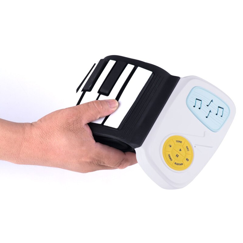 Multi Style Portable 49 Keys Flexible Silicone Roll Up Piano Folding Electronic Keyboard For Children Student