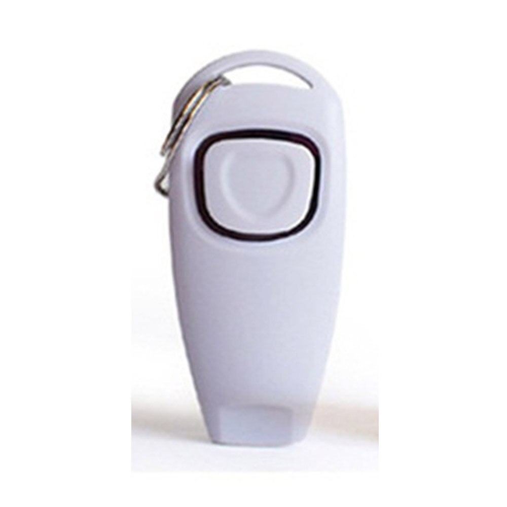 Pet Toy Training 2-in-1 Dog Training Whistle Clicker Pet Dog Trainer Aid Guide Dog Supplies Easy To Carry PC Material: White