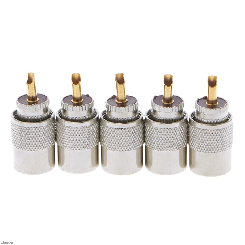 10 stk stik stik uhf pl -259 han lodde rf stik stik til  rg8x koaksial koaksial kabel damom