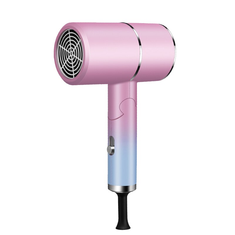 Electric Foldable Hair dryer Heating And Cooling Blue Light Anion For Household AppliancesTravel Portable Mini Dryers hair: Pink / US