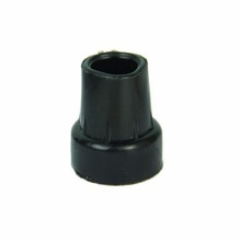 1 pièces bas 19mm gomme souple tampons en caoutchouc marche randonnée bâtons fin couverture conseils canne béquille coussinet en caoutchouc robuste virole en métal