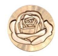Antik metalforsegling voksstempel træhåndtag samling plantebogstaver rose krone eventyr til bryllupsinvitationsunderskrift: M009