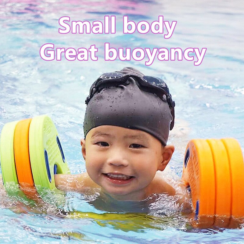 6 stk eva skum svømmeskiver armbånd flydende ærmer barn svømning oppustelig pool svømmerbræt øvelser cirkler ring tilbehør