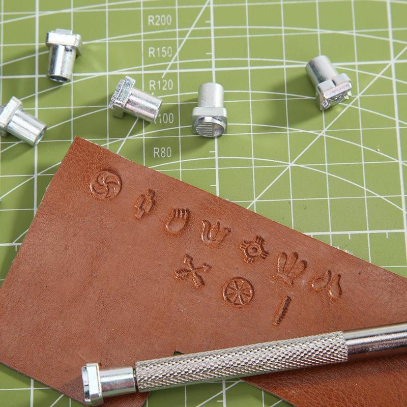 Fremragende kulstofstål stempling symbol sæt 49 frimærker metal print dekoration til metal smykker tandy læder læderfabrik