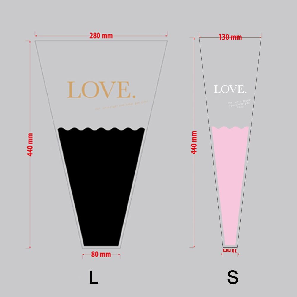 50 stk. gennemsigtig blomsteremballagepose vandtæt plastikpose indpakningspapir pakkeforsyninger buket emballagemateriale