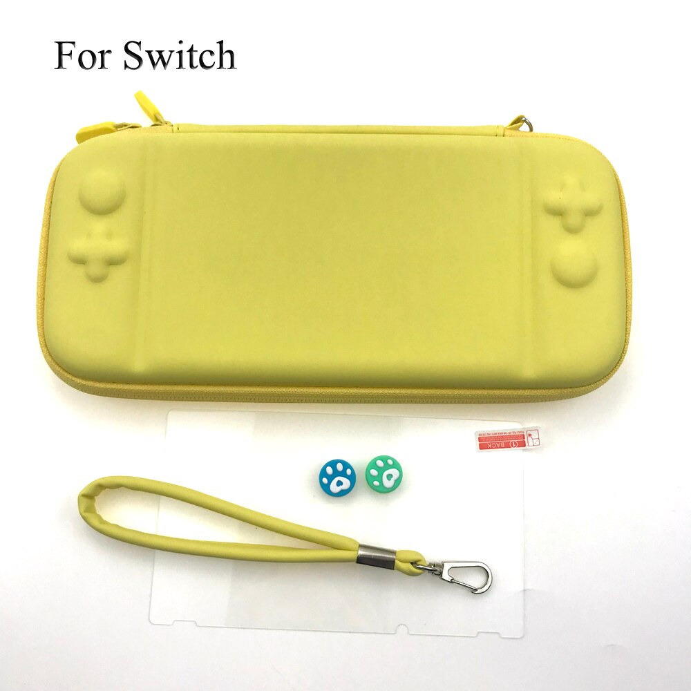 Bæretaske opbevaringspose til nintendos switch bærbar rejsetaske til nintendo switch spil tilbehør: Gul