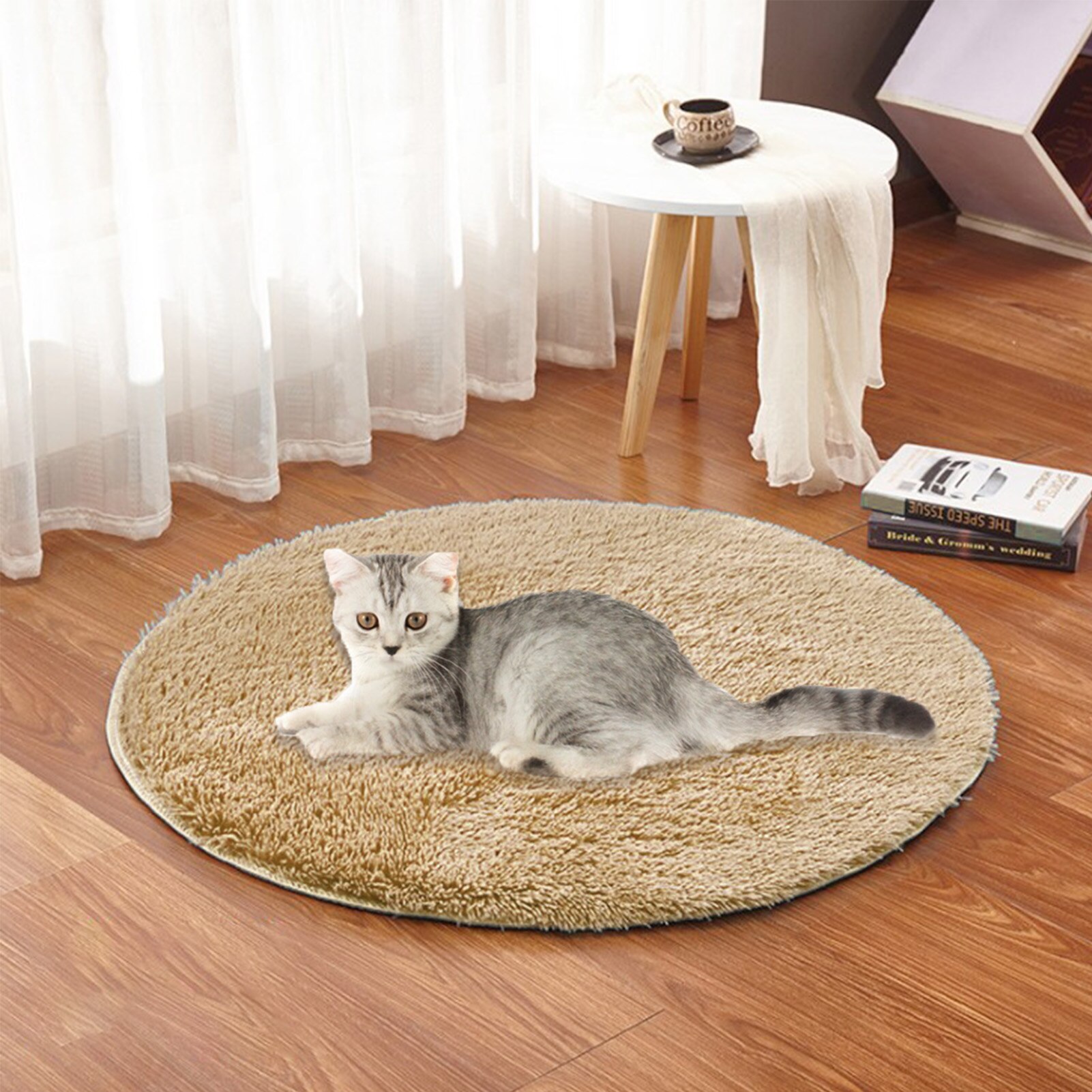 Alfombrilla de felpa con calefacción para perros, manta eléctrica con Usb, temperatura constante, calentador portátil para cachorros, cojín para dormir en invierno