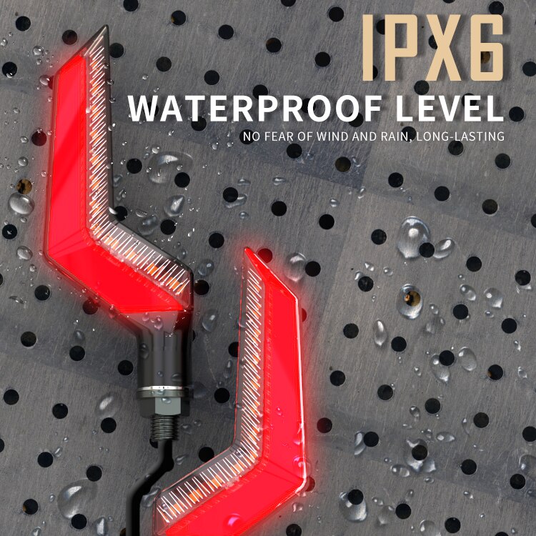 SPIRIT BEAST 12V Highlight Signal Lights LED Water Turn Signal Conversion Accessories Decorative Motorcycle Universal Indicator