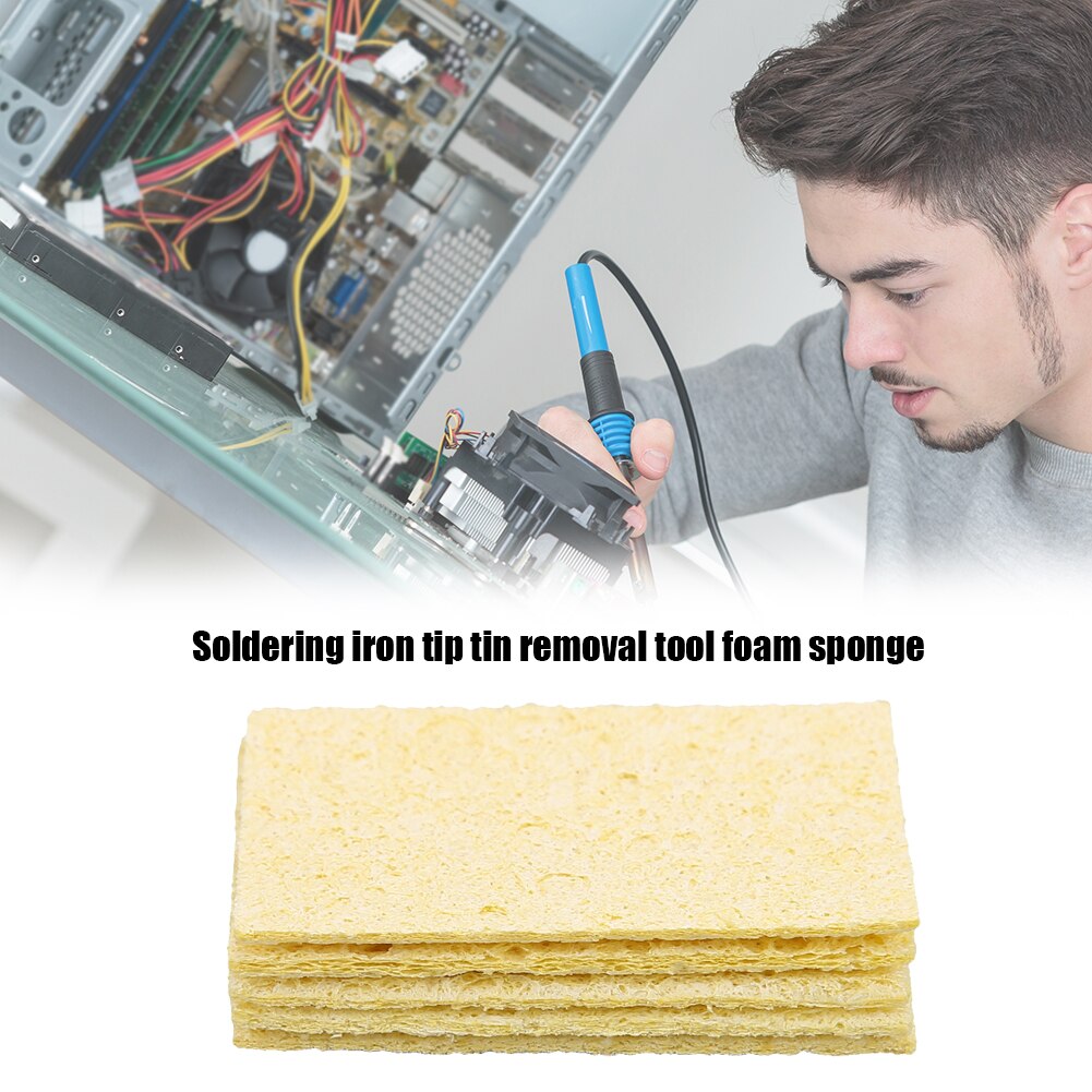 10Stck Schweißen Lözehn Eisen Tipps Reinigung Schwamm Elektrische Schweißen Lot Spitze Reiniger Pads Lot Staub Entferner