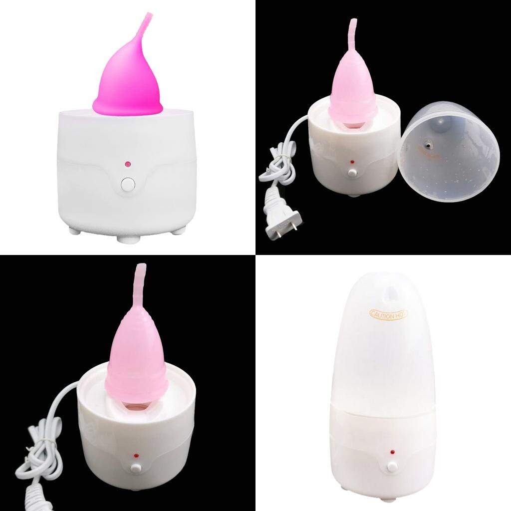 Menstrual Cup Steamer Sterilizer Cleaner,Menstrual Cup Cleaner for All Menstruation Cups, One Button Control