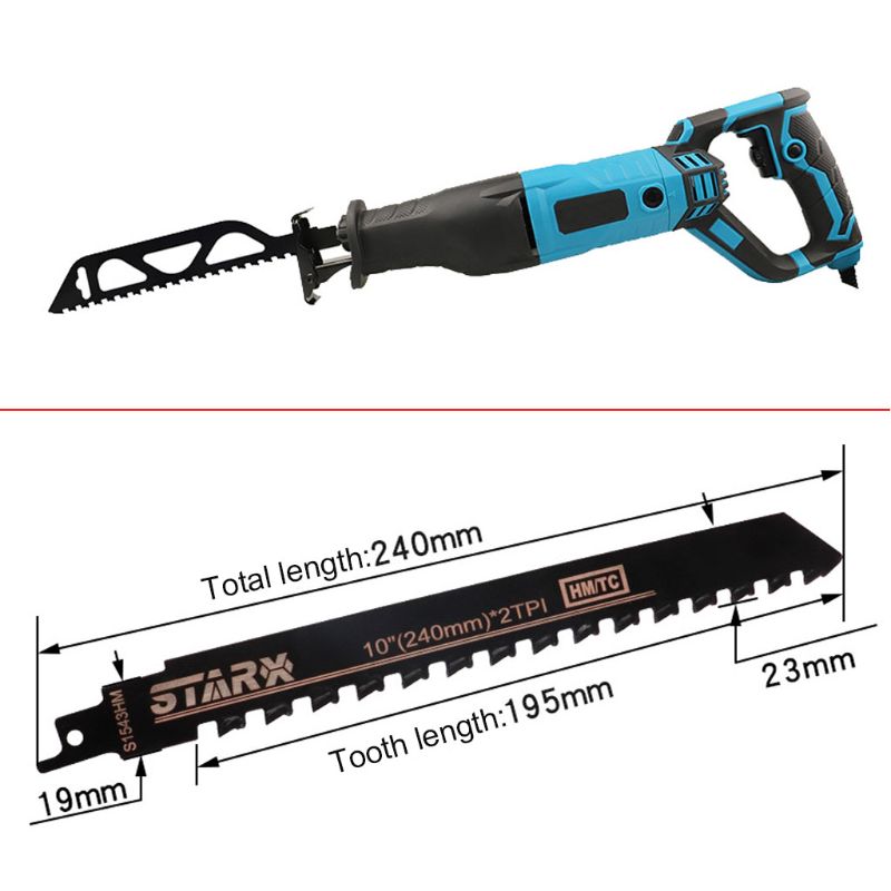 Demolition Masonry Reciprocating Saw Blade for Cutting Brick Stone Alloy Steel 28TC