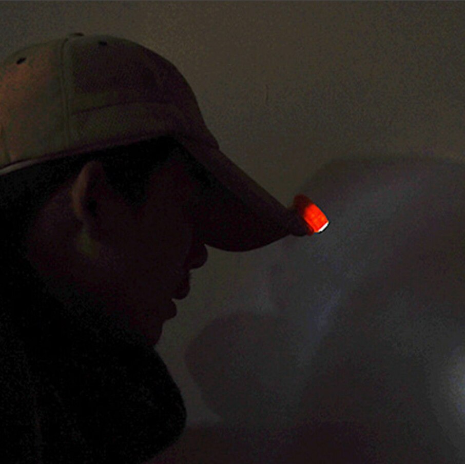 Mini 3 LED Clip On Hat Bright Light Cap Lamp Flashlight For Outdoor Hiking Fishing Camping