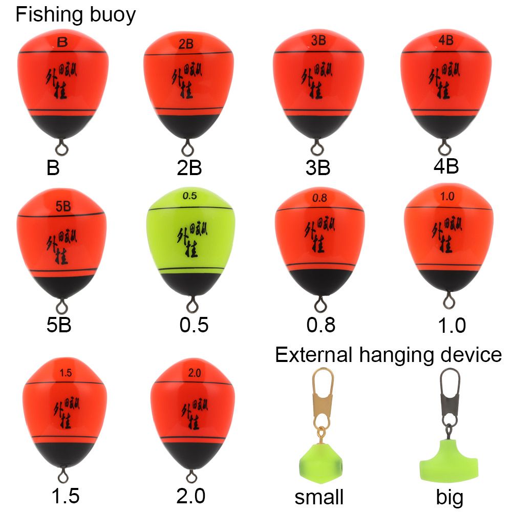 Ekstern fiskebøje platantræ stenfiskeri flyder antikollisionssikret b , 2b, 3b, 4b, 5b, 0.5, 0.8, 1.0, 1.5, 2.0