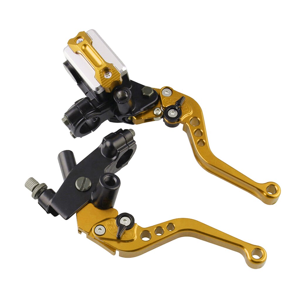 Motorcycle Brake Set Universal Alloy Front Brake Master Cylinder Cable Clutch with Adjustable Levers: NO.3