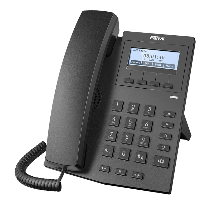Fanvil X1P IP Phone 2 SIP Lines POE Enabled Wireless Telephone Desktop Stand VoIP Telephone For Business Office SIP Fixed Phone