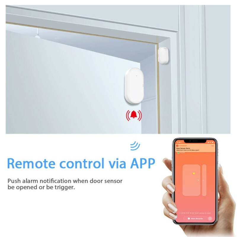 Smart Home Door Window Contact Sensor Wireless Door Detectors Open/Close APP F3MB