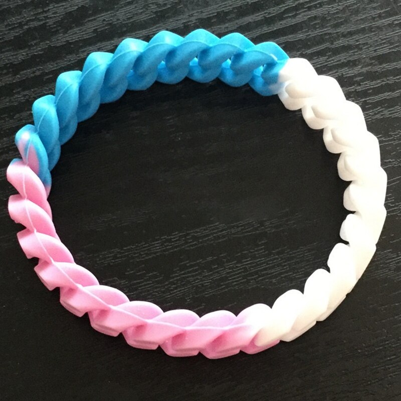 Pulsera de silicona multicolor para orgullo Gay, brazalete de goma multicapa, joyería: BL8343SH2
