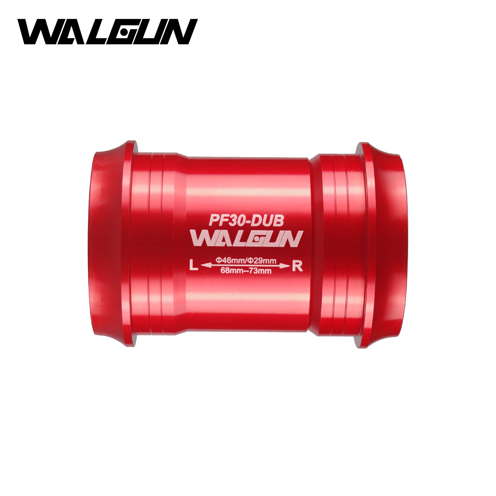 WALGUN Bike Bottom Brackets PF30 DUB Press Fit CeramicRoad MTB Mountain Bike Pressfit BB 29mm 46mm for Bicycle Crankset: PF30 DUB-RED