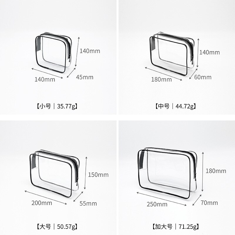 1 Stck PVC Klar machen-hoch Tasche für Frauen Mädchen transparent Kosmetik Tasche Wasserdichte Reißverschluss Schönheit fallen Reisen Kultur Taschen Handtasche