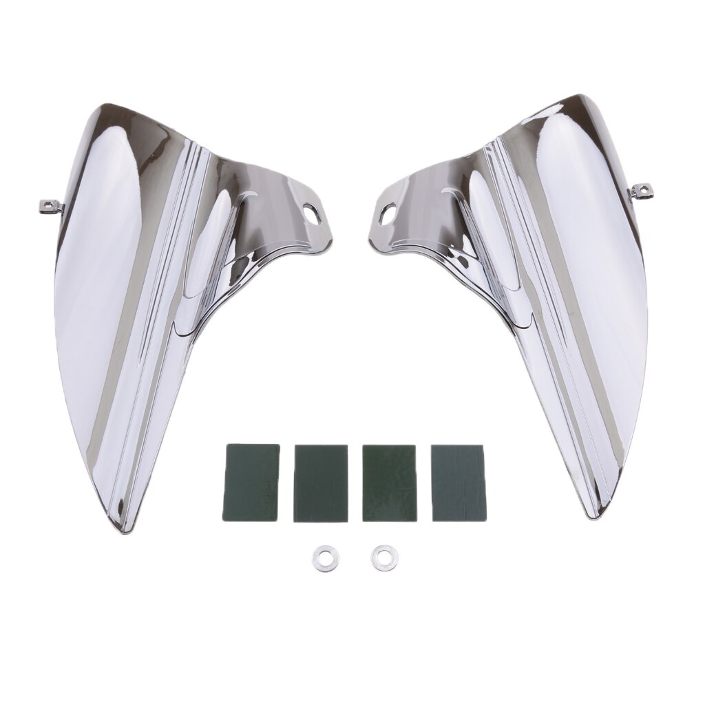 Chrome Saddle Shield Heat Deflectors For Harley Touring FLTR