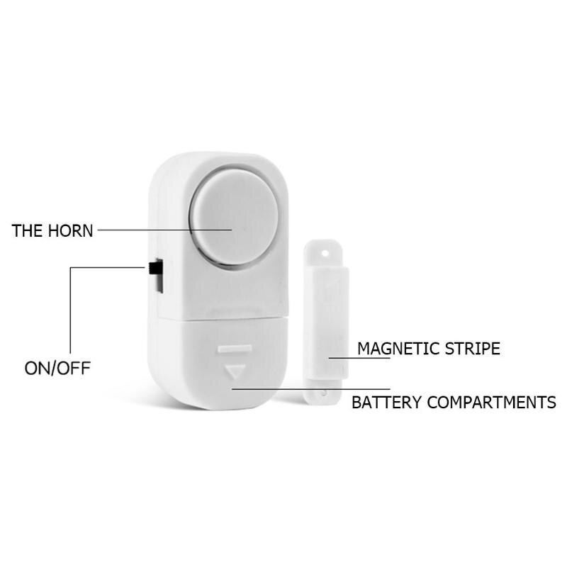 Wireless Home Security 90dB Wireless Home Window Door Burglar Security Alarm System Magnetic Sensor for Home Security System