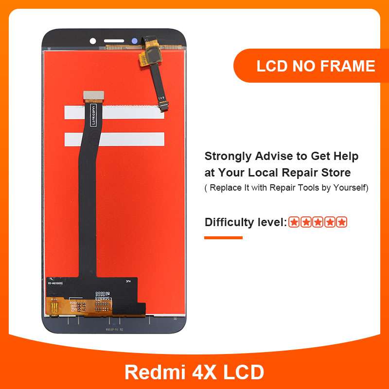 Originele Xiaomi Redmi 4X Lcd-scherm 5.0 "Touch Screen Digitizer Met Frame