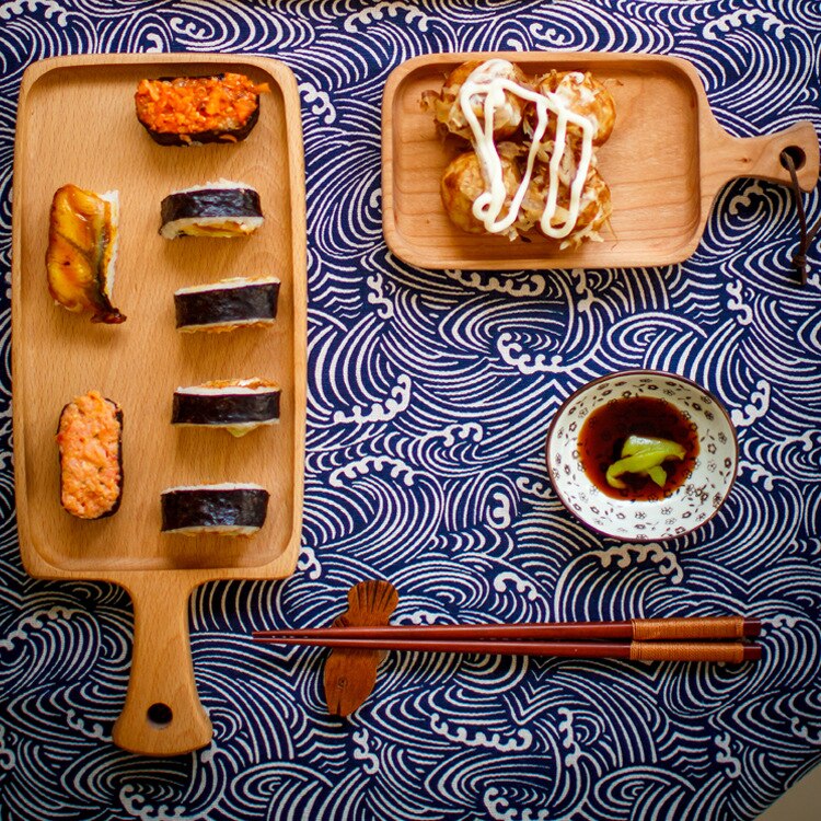 Acacia cherry wooden pallet restaurant baking wood tableware supplies park color