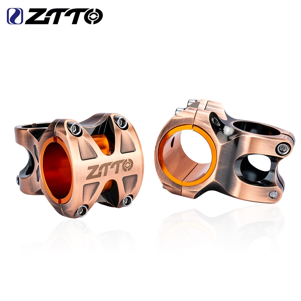 ZTTO MTB Attacco Manubrio CNC IN Lega di ALLUMINIO ad Alta Resistenza Leggero 0 gradi Aumento DH AM Enduro Per 35mm / 31.8 millimetri Manubrio Della Bici