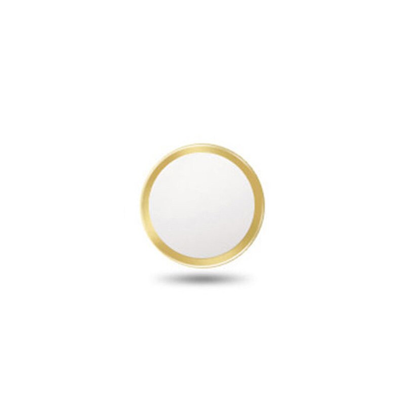 Universele Home Knop Sticker Aluminium Metalen Ronde Voor Iphone 8 7 6 6 S Plus 5 5S Se Ondersteunende touch Id Button Voor Ipad Air 2 3: Gold