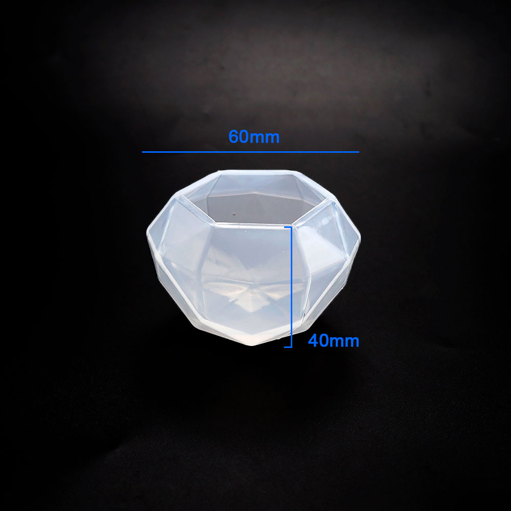 Moules en Silicone diamant pour bricolage amusant, bijoux, colliers, pendentifs, goutte de cristal, colle, résine, artisanat fait à la main, ornement de bureau