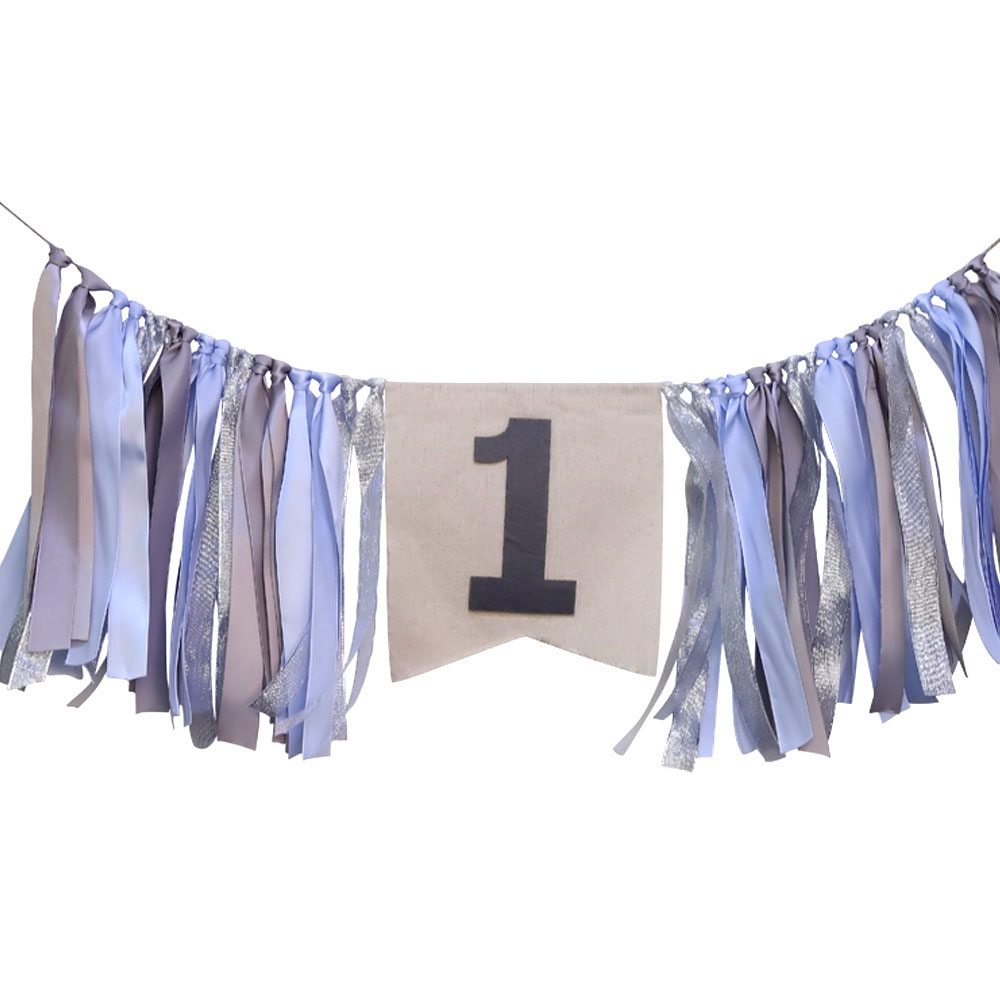 Glücklich Geburtstag Dekoration Geburtstag Mädchen Hohe Stuhl Ein Banner Ersten Geburtstag 1 jahr Geschlecht Offenbaren Party Baby Dusche Dekorationen: hoch Sessel Banner P