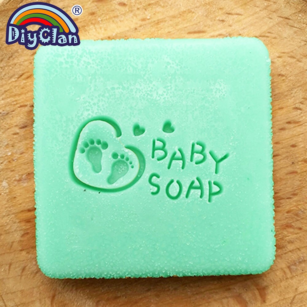 Sceau de savon pour petits pieds | Bricolage, fabrication de savon artificiel, petit pied chapitre nature pure, fait main, sceau de savon bébé, motifs personnalisés, bricolage Z0150JY