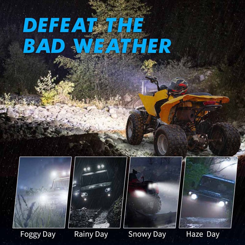 Bevinsee P26S ATV LED Scheinwerfer Lampen 6000K Weiß 6-24V P15D-25 22PCS 3030SMD Motorrad Led Lampe IP68 Wasserdichte Lampen