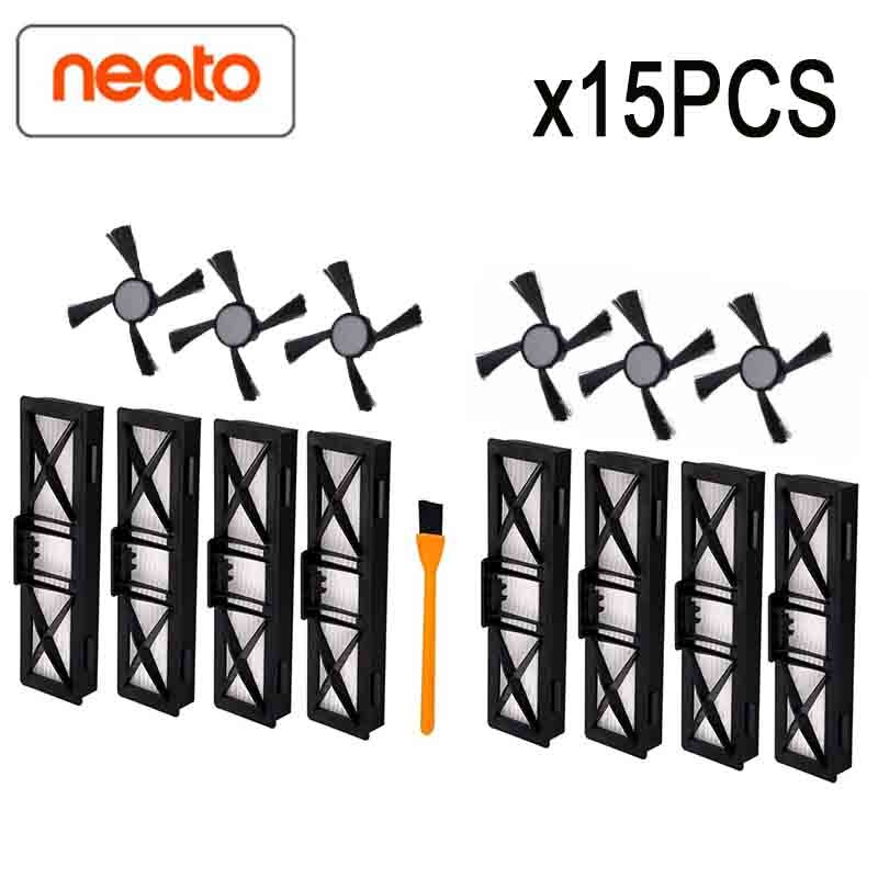 Combo Brush blade brush and bristle brush Beater for Neato Botvac D3 D4 D5 D6 D7 connected D series Vacuum Cleaners kit parts: 15pcs