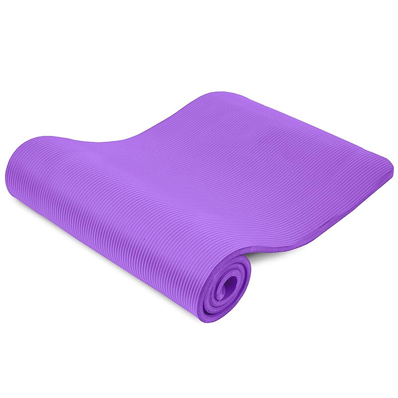 15mm tjocka nrb halkfria yogamattor för fitness smaklösa pilates gym träningsdynor med yogarem 183 cmx 80cm superstora