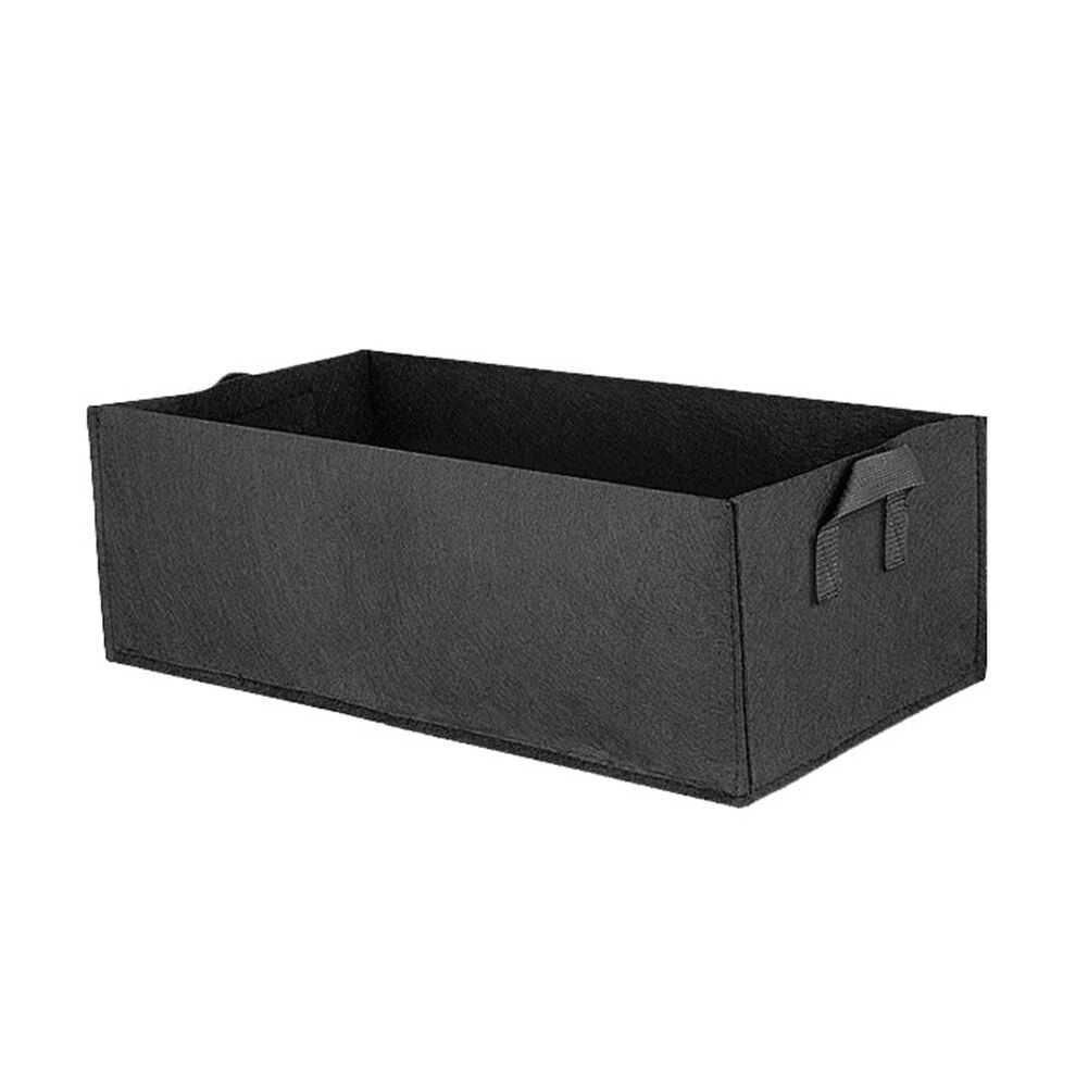 Reusable Large Grow Bag Planter Vegetable Tomato Potato Carrot Garden Plant Pot Corrosion-resistant Breathable Biodegradable: BK / 50x30x20cm