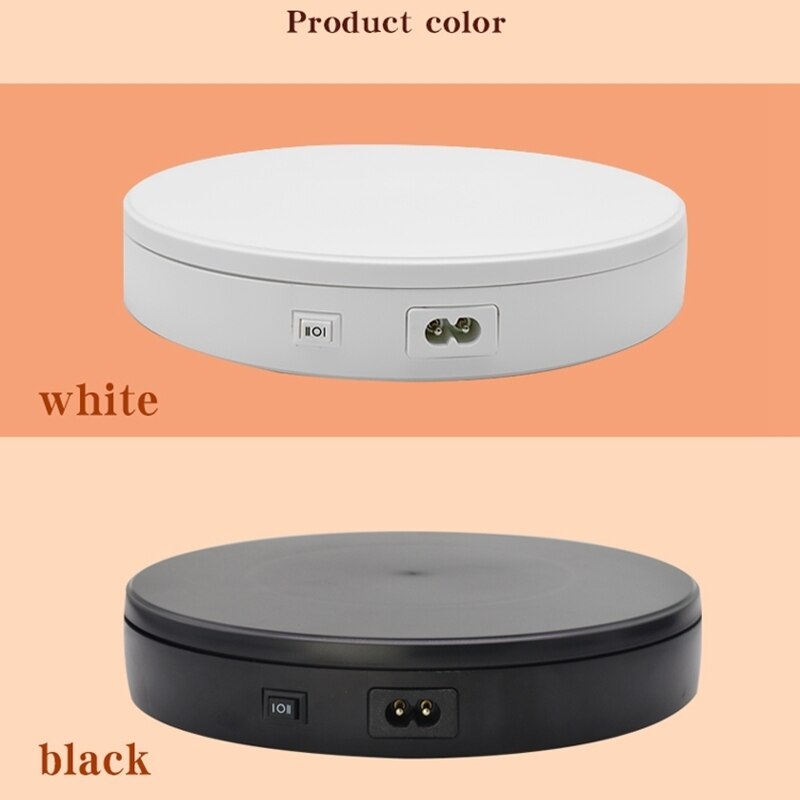 Electric Turntable Display Stand - 22cm Diameter - 5kg Max Load - 360° Rotation - Silent Operation