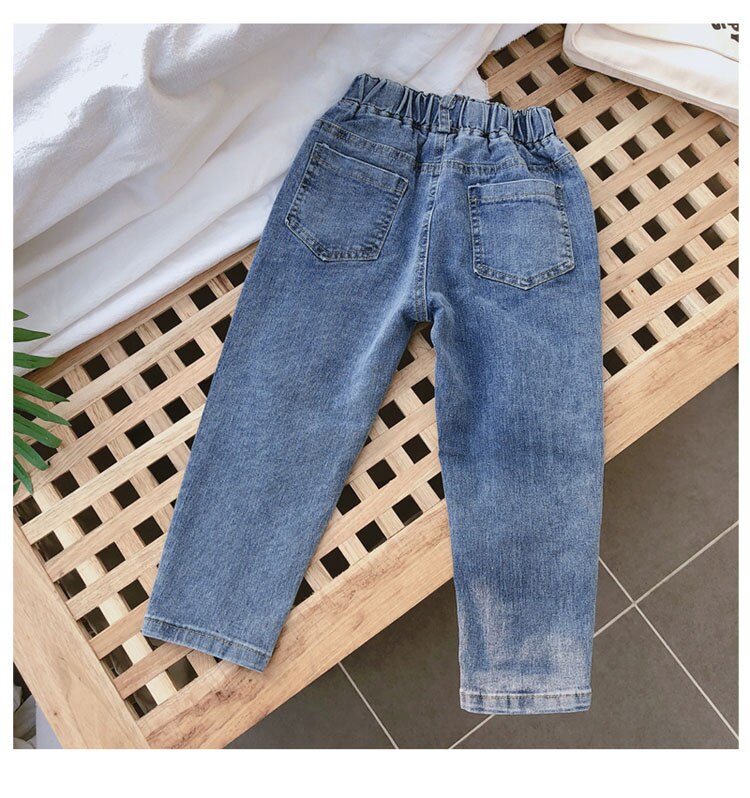 Abbigliamento per bambini 2020 primavera e autunno nuovi ragazzi e ragazze pantaloni larghi e comodi per bambini jeans temperamento slim per bambini