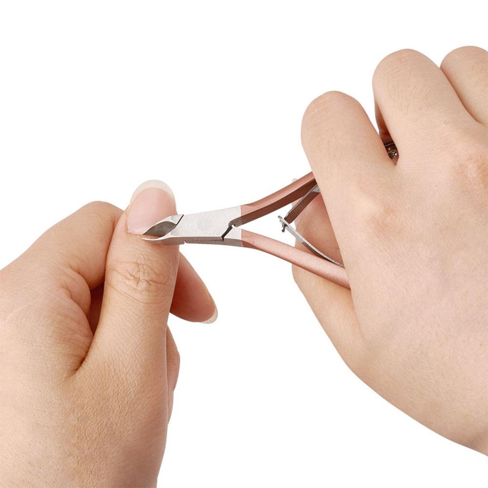 Nail Schaar Rvs Nail Art Cuticle Nipper Cutter Nagelknipper Draagbare Manicure Pedicure Gereedschap