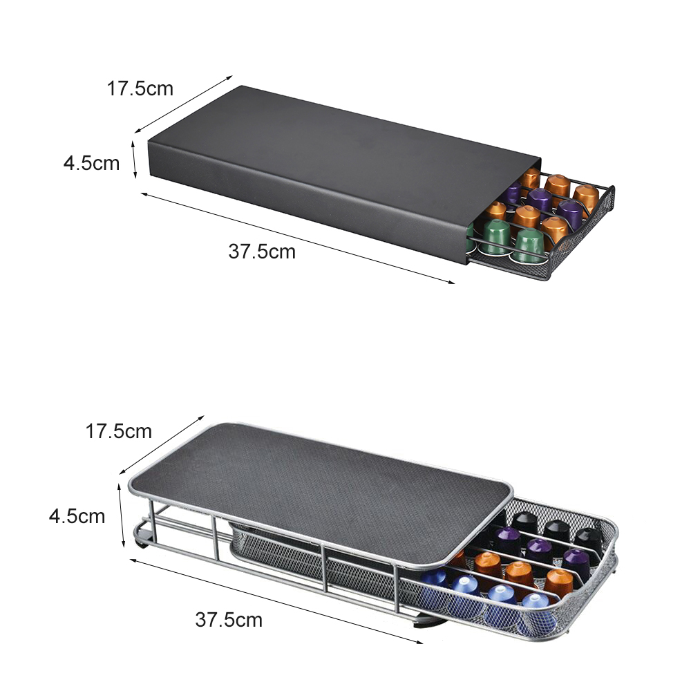 40 Cups For Nespresso Coffee Capsule Bracket Pods Rotating Rack Coffee Capsule Stand Capsules Storage Shelve Holder